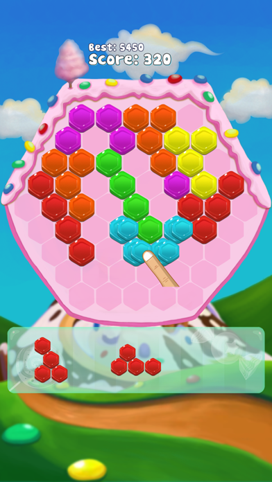 Screenshot #1 pour Jelly Crush Hexagon Puzzle Game