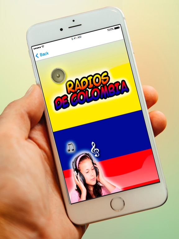 Emisoras Colombianas Radios de Colombia Gratis iPad screenshot 1 - Music app