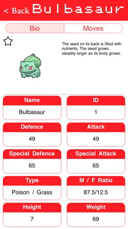 Game screenshot Pidgey Pokedex apk