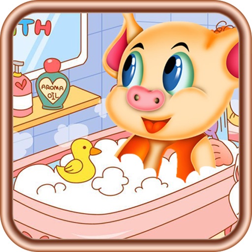猪猪爱卫生,儿童游戏 icon