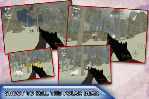 Polar Bear Attack Hunter 2016 - Shoot to Kill Artick Wild Animal - Survival mission screenshot 3