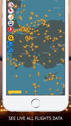 Uçak Radarı : THY, Pegasus,Atlasjet,Onur Air, SunExpress Uçu(圖1)-速報App