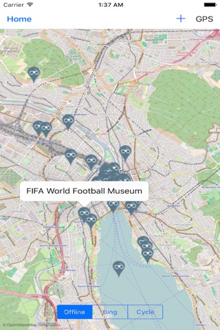 Zurich (Switzerland) Map screenshot 2