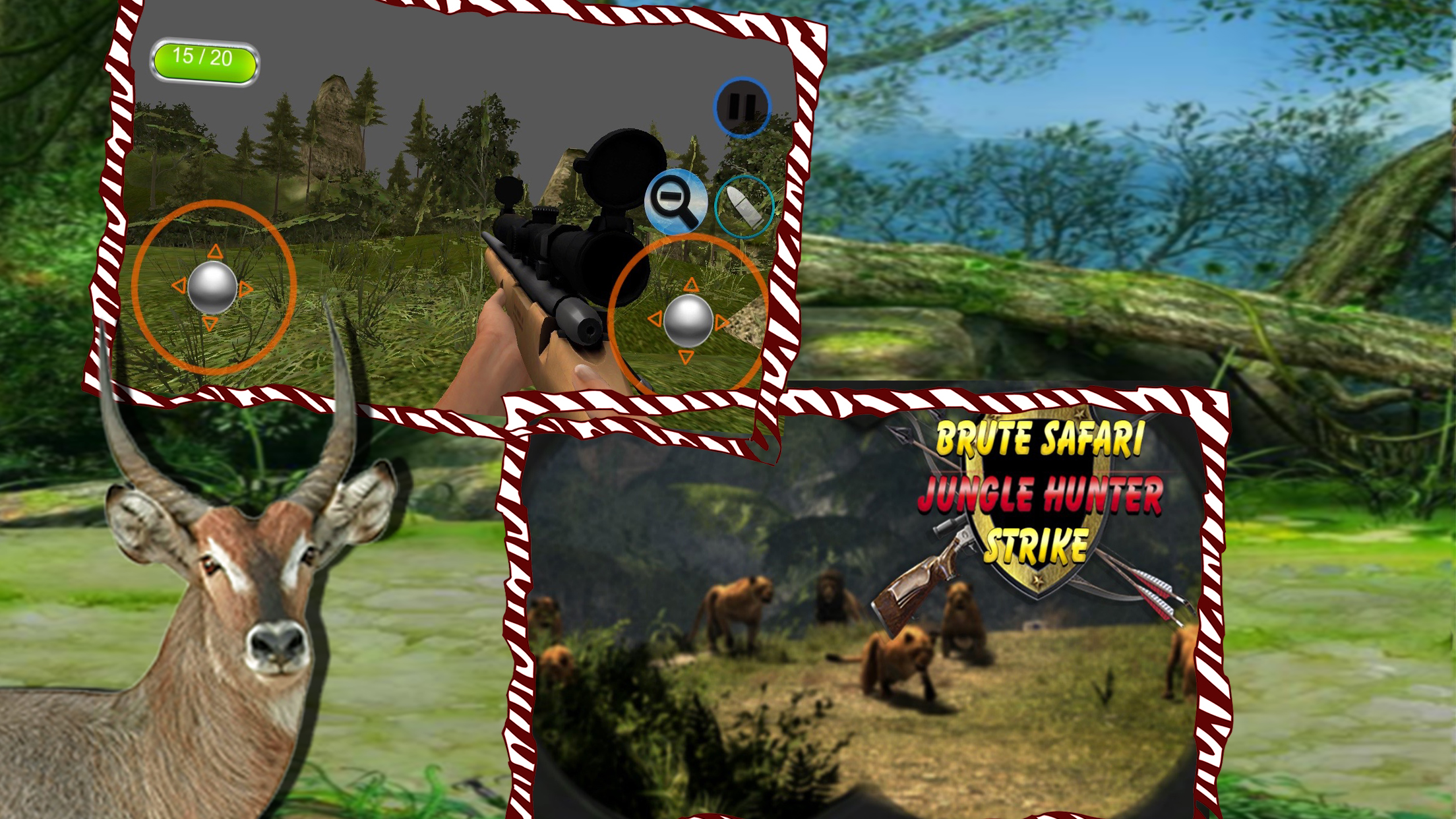 Brute Safari : Jungle Hunter Strike screenshot 4