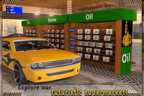 Super-Market Car Drive Thru: Futuristic City Auto Shopping 3D screenshot 2