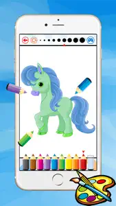 Coloring Book For Little Pony - Horse drawing for kid game screenshot #5 for iPhone