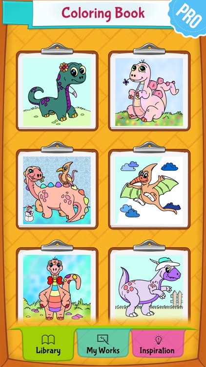 Dinosaur Coloring Pages PRO: Animal Coloring Book for Kids screenshot-4