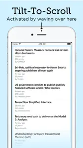 Hackery - Hacker News stories, clean and simple screenshot #2 for iPhone