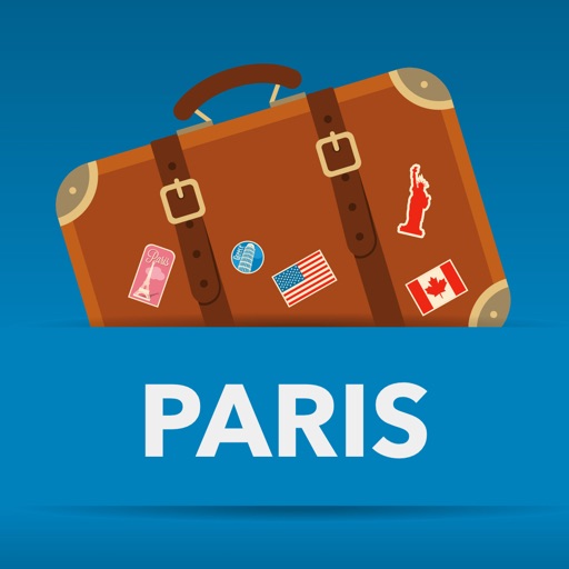 Paris offline map and free travel guide icon