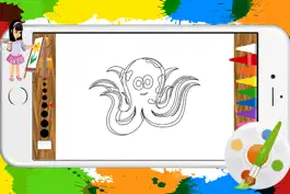 Game screenshot Cute sea animals colorin books learning for preschool hack