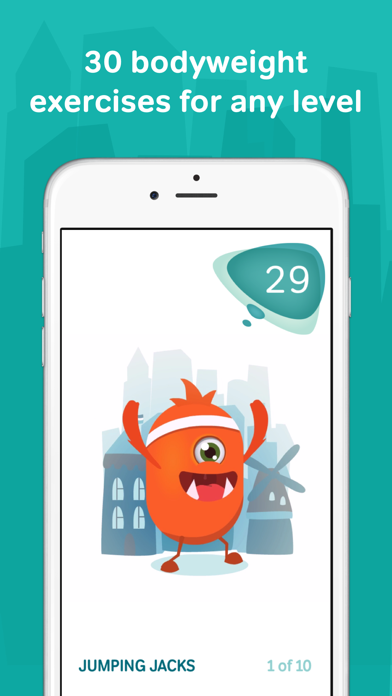 7 minute workouts with lazy monster PRO: daily fitness for kids and womenのおすすめ画像2