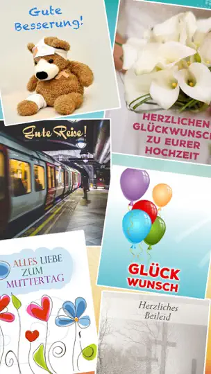 Screenshot von Glückwunsch-Karten Für Jeden Anlass - Grüße, Glückwünsche, Grußkarten & Spruchbilder auf dem iPhone 2
