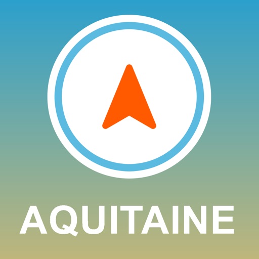 Aquitaine, France GPS - Offline Car Navigation icon