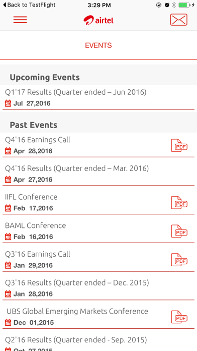 Airtel Investor - iPhone edition iPhone screenshot 4 - Business app