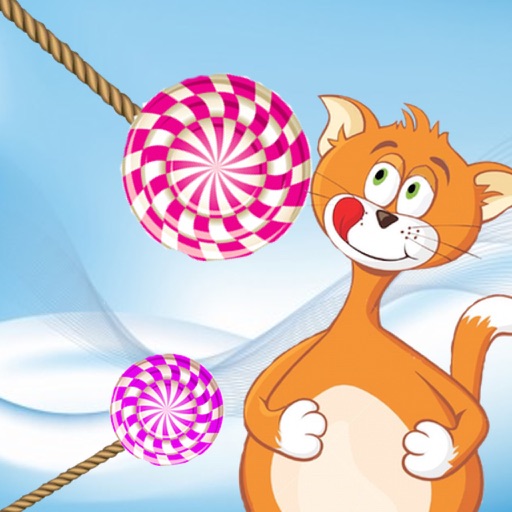 Slice the Candy Swing Cat Nibblers Free Puzzle Games icon