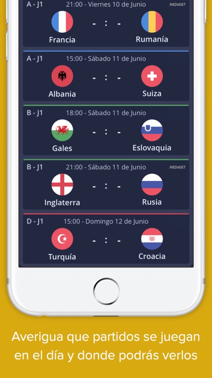 Euro 2016 - Resultados en Directo, Eurocopa Fútbol screenshot-3