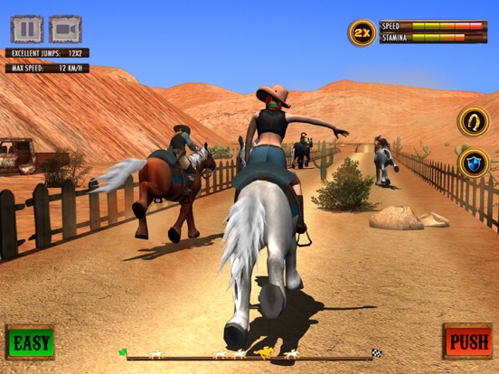 Texas Wild Horse Race 3D iPad screenshot