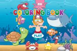 Game screenshot Sea Animals Coloring Book - Painting Game for Kids mod apk