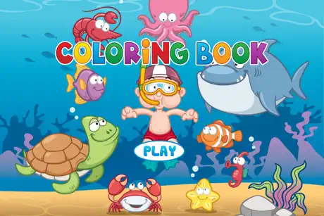 Sea Animals Coloring Book - Painting Game for Kids