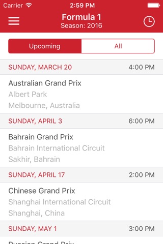 Racing Calendar screenshot 4