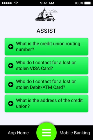 Thunder Bay Area Credit Union Mobile screenshot 4