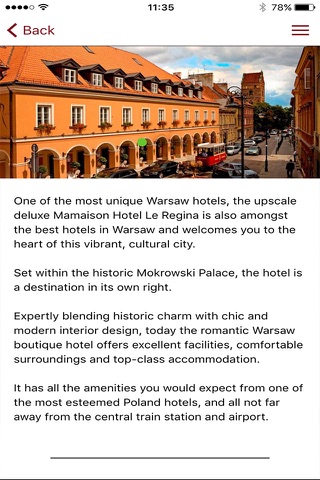 Mamaison Hotel Le Regina Warsaw screenshot 2