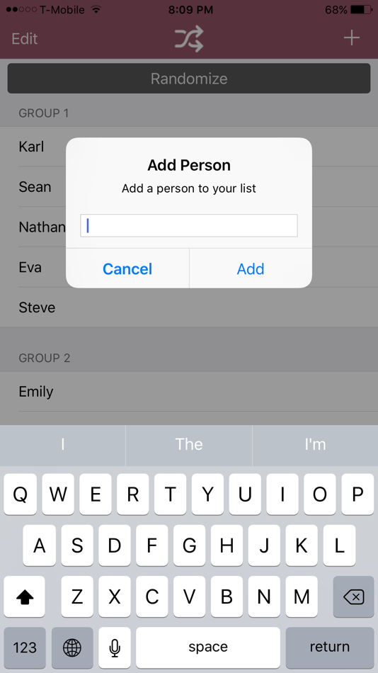 #2. Pair Randomizer (iOS) 由: Emily Mearns