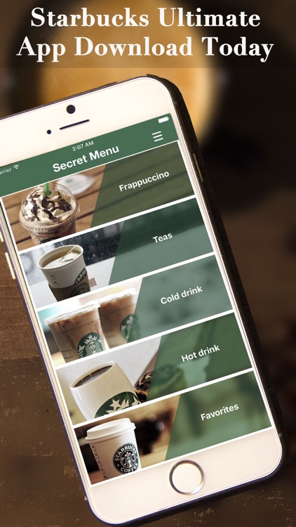 eXpresso Secret Menu for Starbucks - Coffee, Frappuccino, Macchiato, Tea, Cold & Hot Drinks Recipes screenshot-4