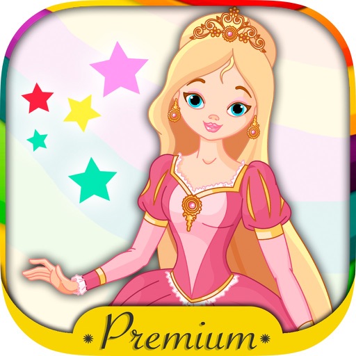 Color and paint drawings of Princesses with magic marker my princess - Premium icon