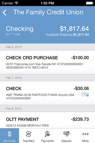 The Family Credit Union Mobile screenshot 4