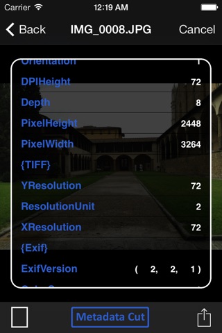 Metadata Cut - View and Remove Metadata screenshot 3