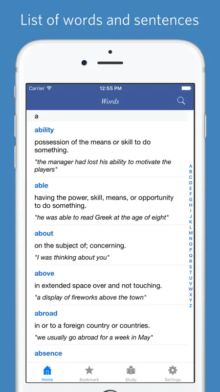 Mastering Oxford 3000 word list - quiz, flashcard and match game screenshot 1 of 5