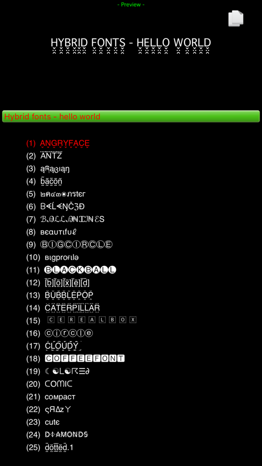 #1. Hybrid Fonts : ⓒⓞⓞⓛ Text Fonts (iOS) 게시자: 旭 梁