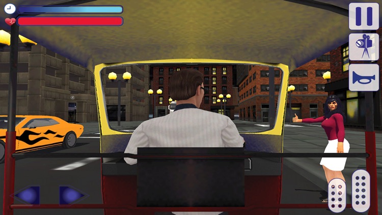 Tuk Tuk Auto Rickshaw Taxi Driver 3D Simulator: Crazy Driving in City Rush screenshot-4