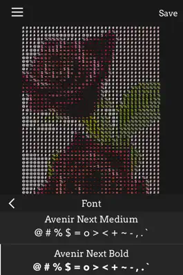 Game screenshot Image ASCII - turn images into ASCII symbol art apk