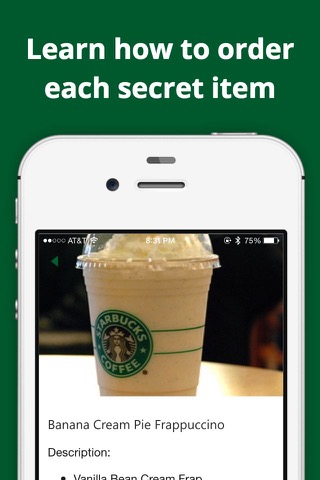 Secret Menu for Starbucks — Freeのおすすめ画像2