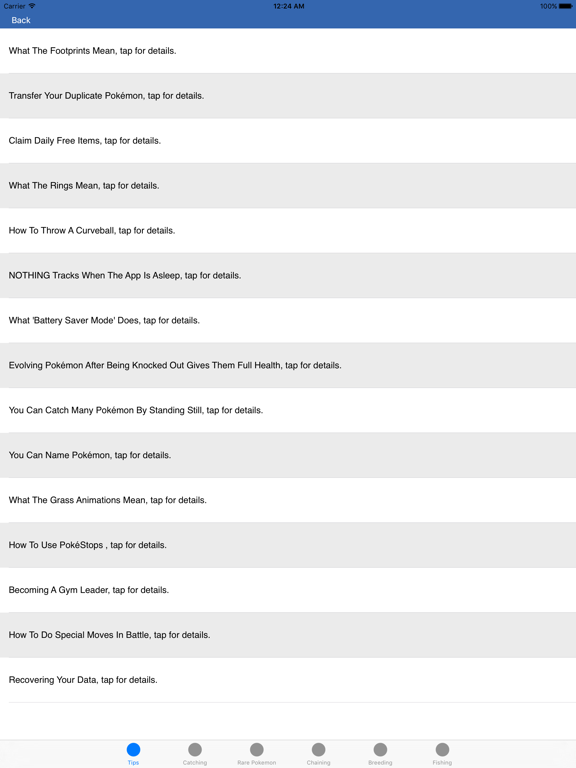 Screenshot #5 pour Guide pour Pokémon GO - conseils, astuces, trucs & Vidéos