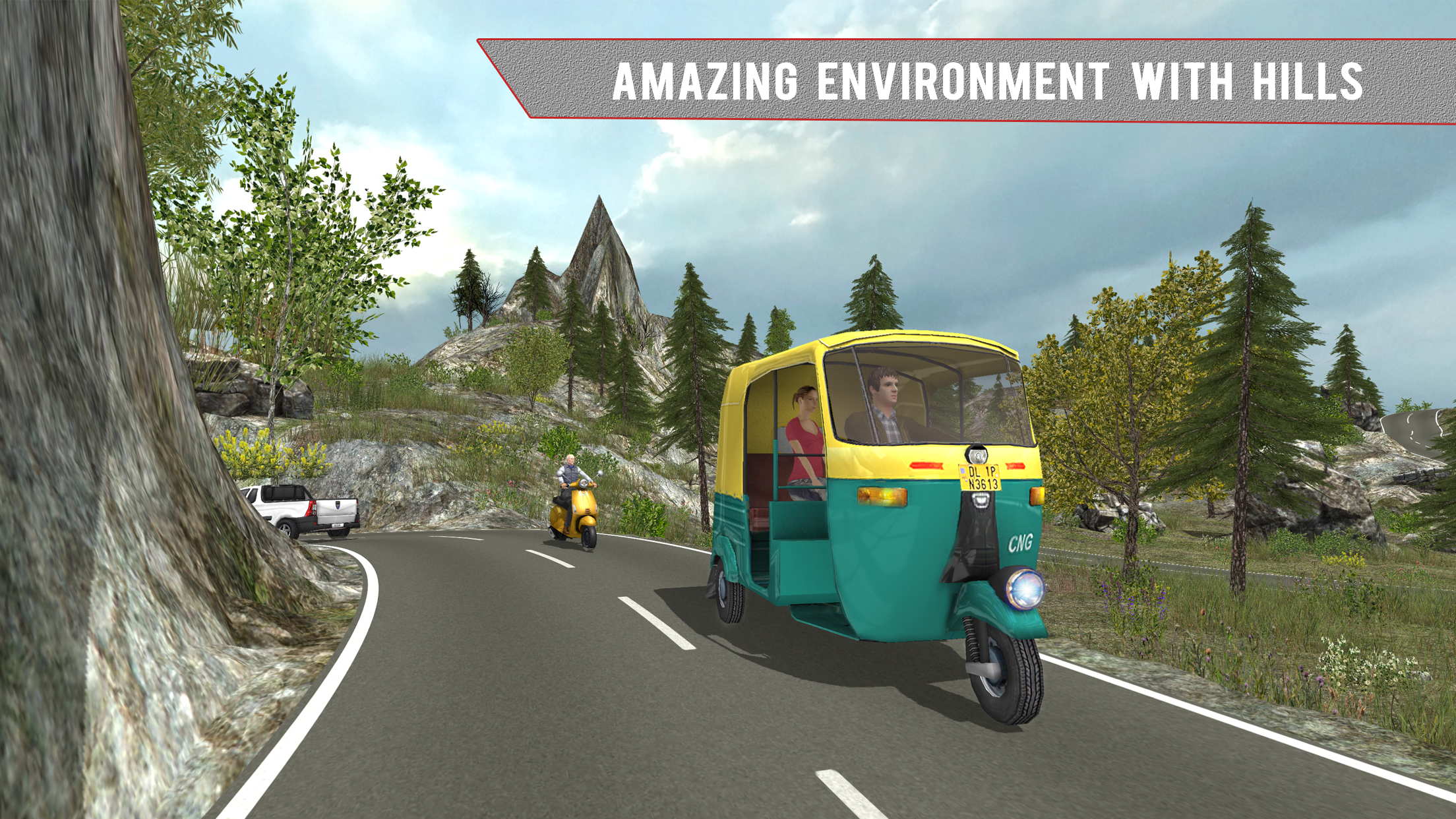 Tuk Tuk Auto Rickshaw Off Road