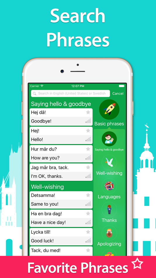 #5. 5000 Phrases - Learn Swedish Language for Free (iOS) By: Andrian Andronic