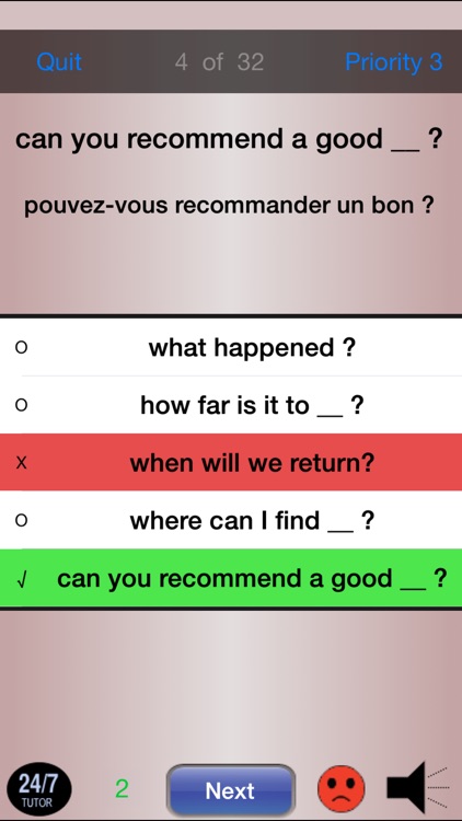 French Phrases 24/7 Language Learning screenshot-3