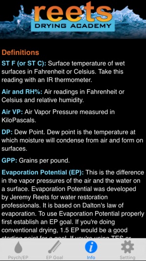 ReetsDryCalc - Reets Drying Psychrometric(圖4)-速報App