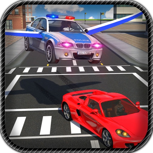 Flying Car Police Chase icon