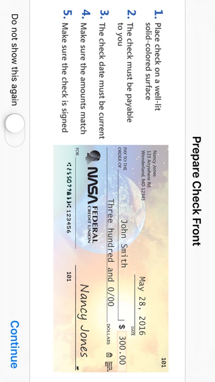 NASA FCU Mobile Remote Deposit