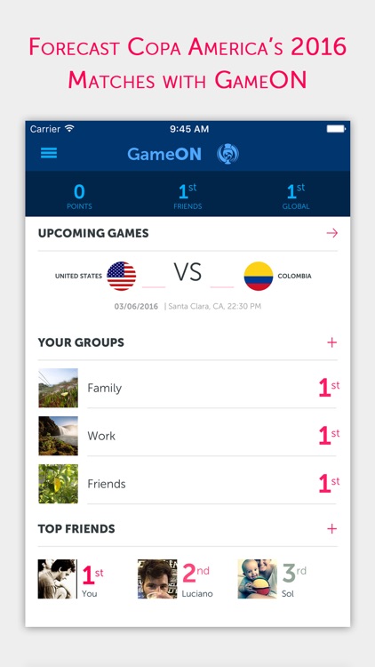 GameON - 2016 Centennial Copa America edition