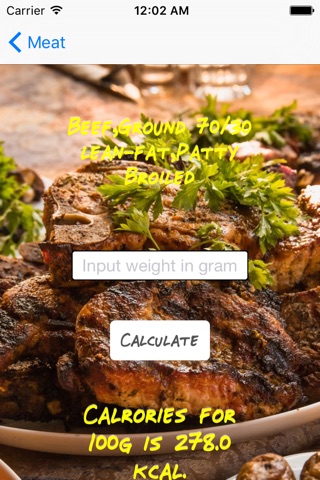 Food Calories - Free to calulate calories screenshot 3