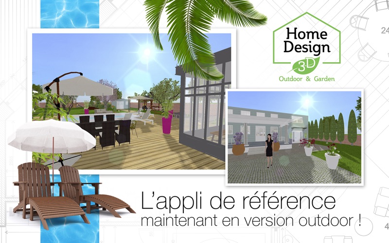 Screenshot #1 pour Home Design 3D Outdoor&Garden