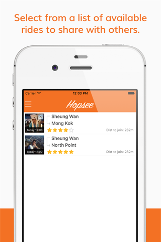 Hopsee - Taxi Sharing screenshot 3