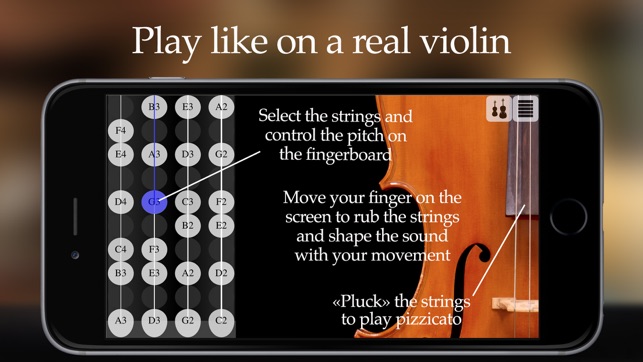 FingerFiddle - Play music like on a real violin(圖2)-速報App