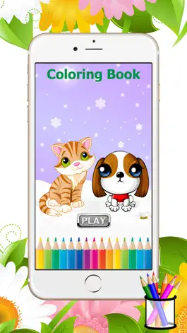 Game screenshot Cat&Dog Coloring Book-Learn Drawing and Painting For Kids mod apk