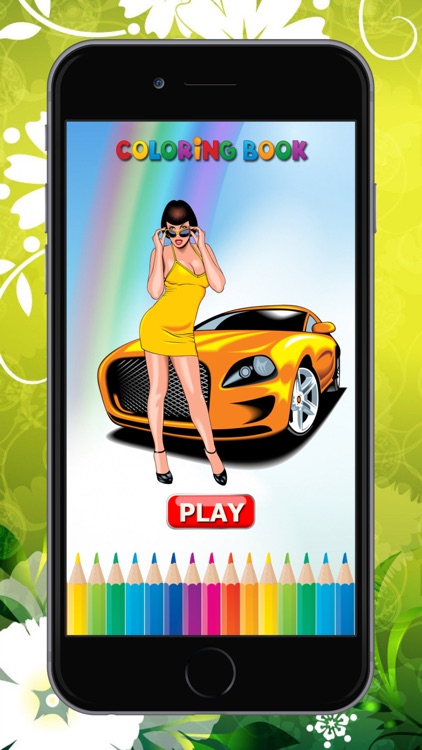 The Car Coloring Book : Educational Learning Games For Kids & Toddler